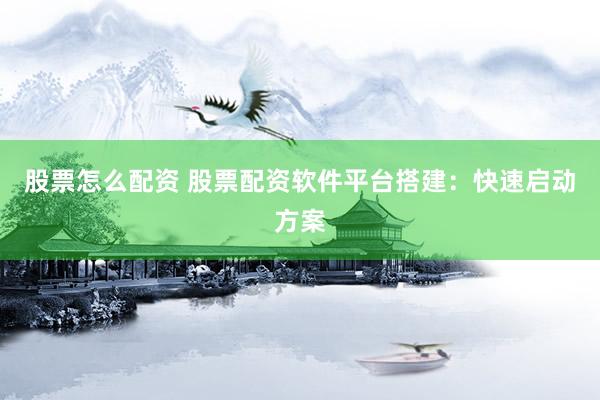 股票怎么配资 股票配资软件平台搭建：快速启动方案