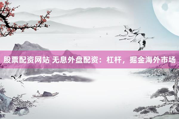 股票配资网站 无息外盘配资：杠杆，掘金海外市场