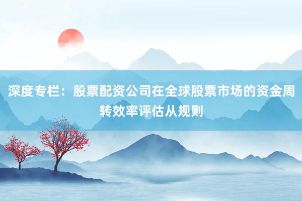 深度专栏：股票配资公司在全球股票市场的资金周转效率评估从规则